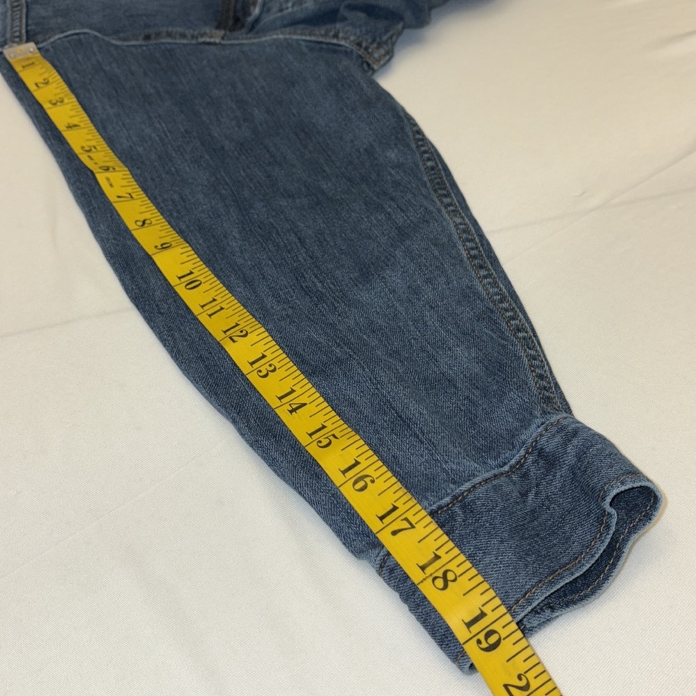 Gap Denim jacket cropped button down front collared Gap on back Size XSmall - Picture 7 of 10